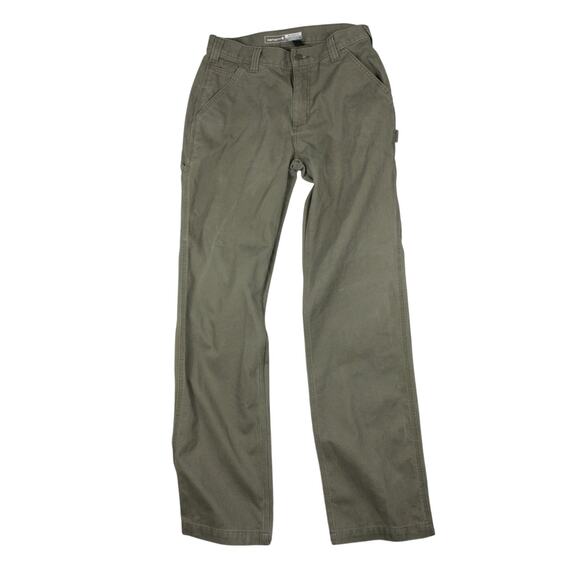 Carhartt Other - Carhartt Relaxed Fit Carpenter Pants Olive Green Workwear 31x34 Mens